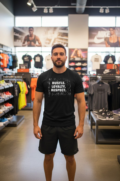 John Cena Down Since Day One Hustle Loyalty Respect Black T-shirt