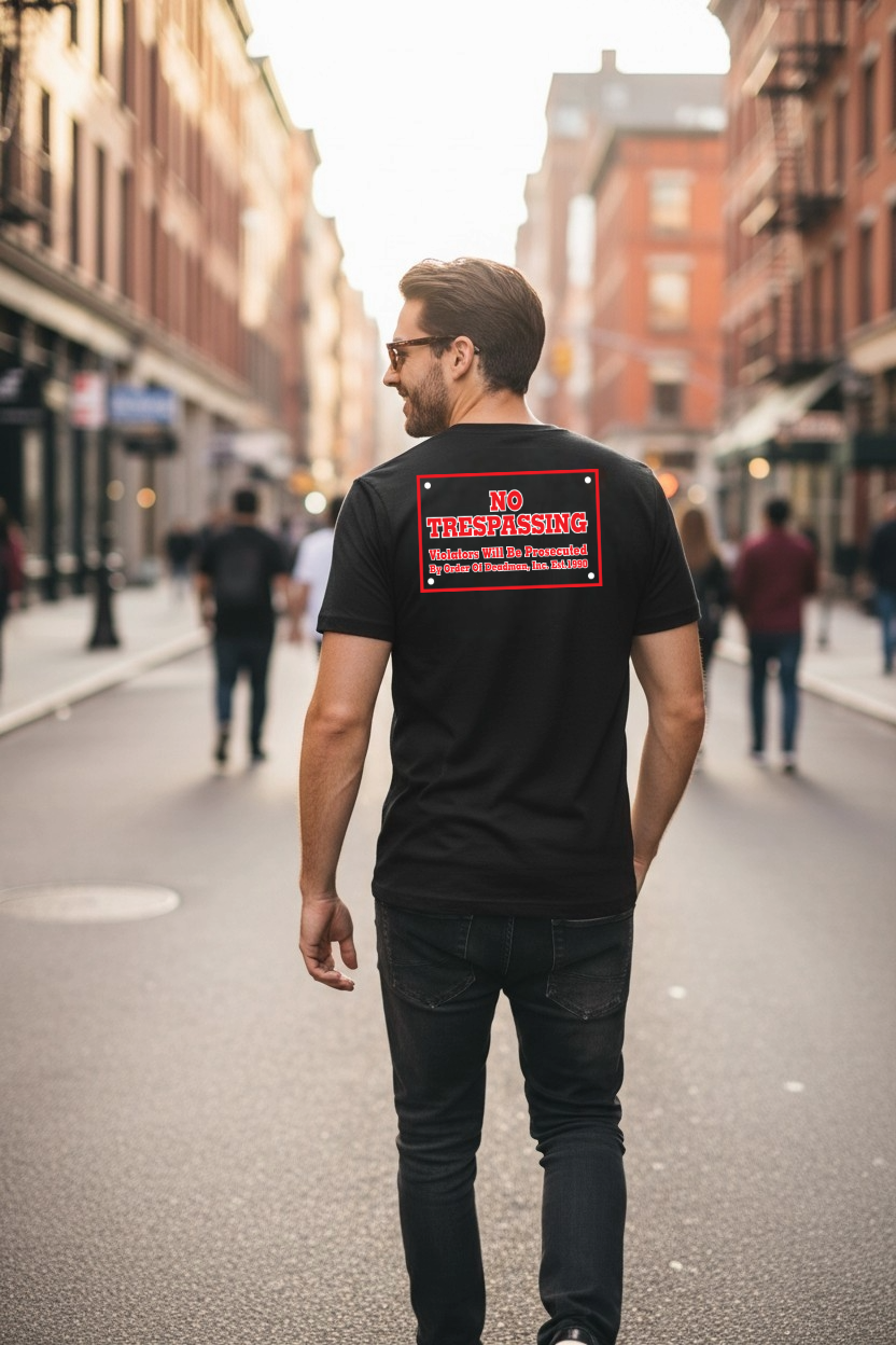 Undertaker It's My Yard No Trespassing Black T-shirt