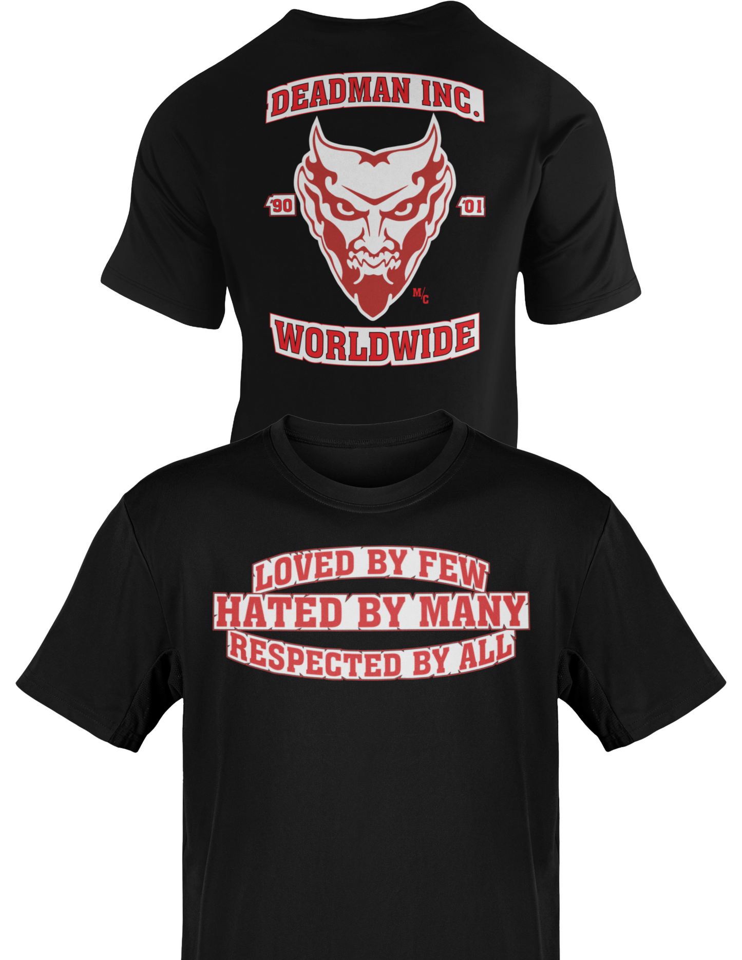 Undertaker Deadman Inc Loved By Few Respected By All Mens Black T-shirt