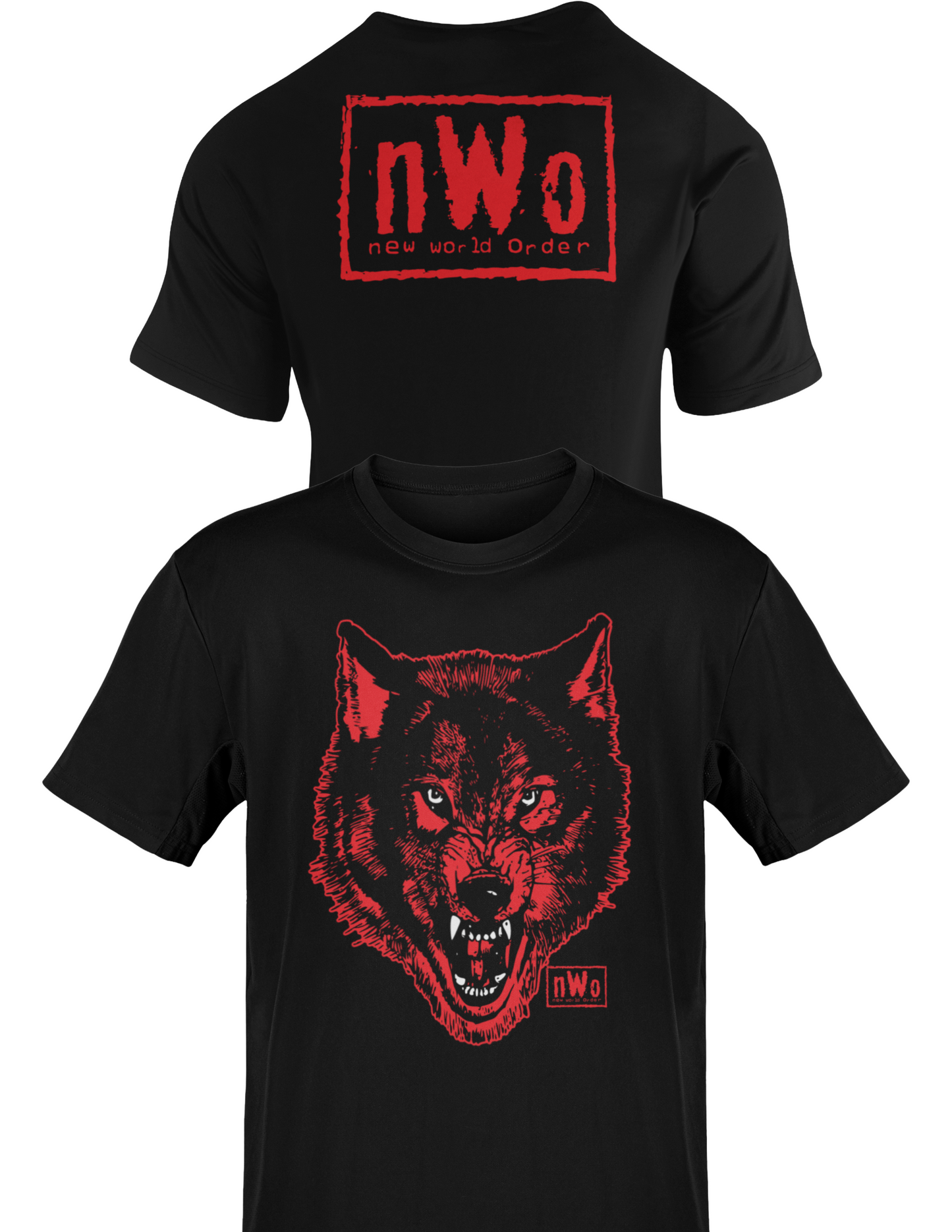 nWo Black Wolfpack New World Order Wolf pack Mens T-shirt