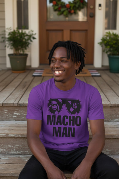 Macho Man Randy Savage Old School Purple T-shirt