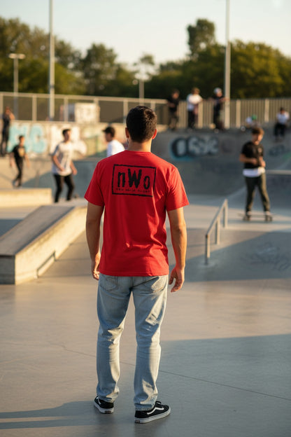 nWo Red Wolfpack New World Order Wolfpac Mens T-shirt