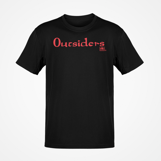 Outsiders nWo New World Order Red Logo Black T-shirt