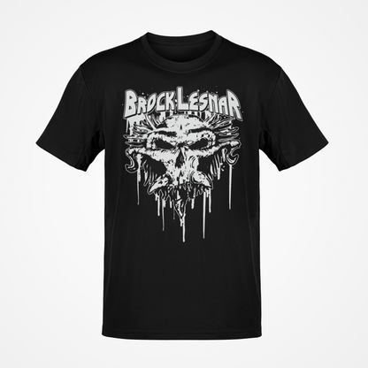 Brock Lesnar Carnage Skull Black Mens T-shirt