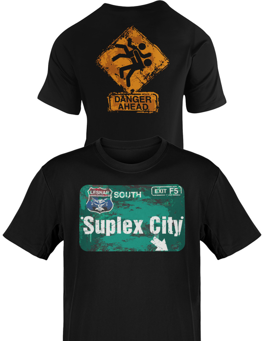 Brock Lesnar Suplex City Black T-shirt