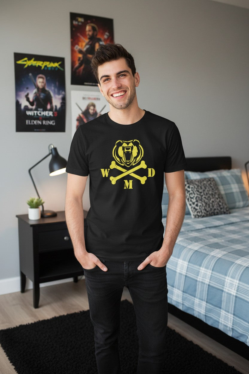 Big Show Cross Bones WMD Mens Black T-shirt