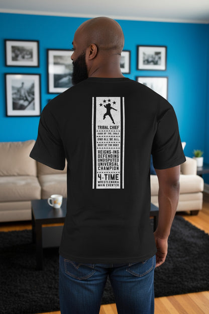 Roman Reigns Acknowledge Me Mens Black T-shirt