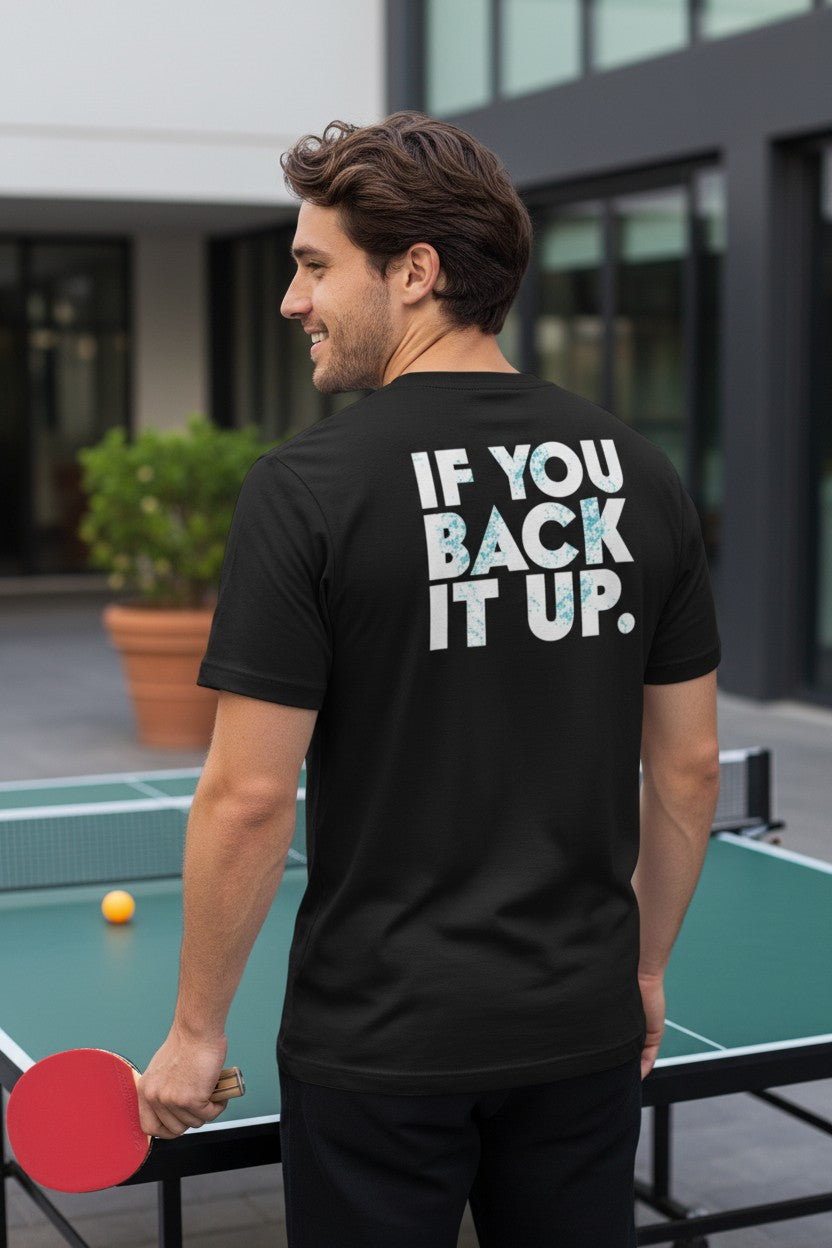 Dolph Ziggler It's Not Showing Off Back It Up Black T-shirt