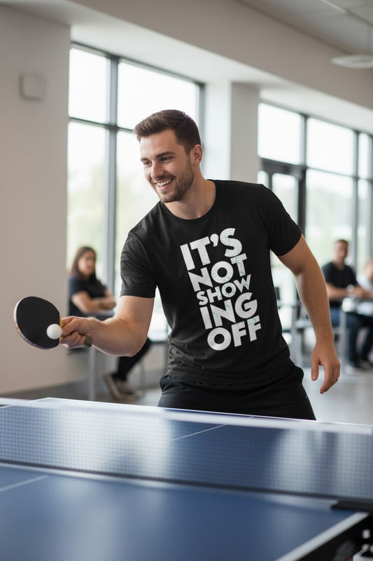 Dolph Ziggler It's Not Showing Off Back It Up Black T-shirt