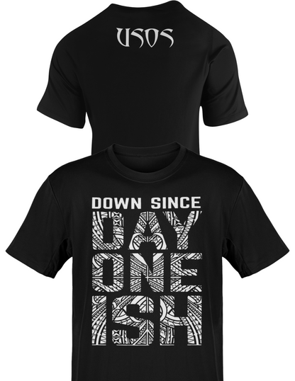 The Usos Down Since Day One Ish Mens Black T-shirt