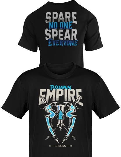 Roman Reigns Empire Mens T-shirt Spare No One Spear Everyone