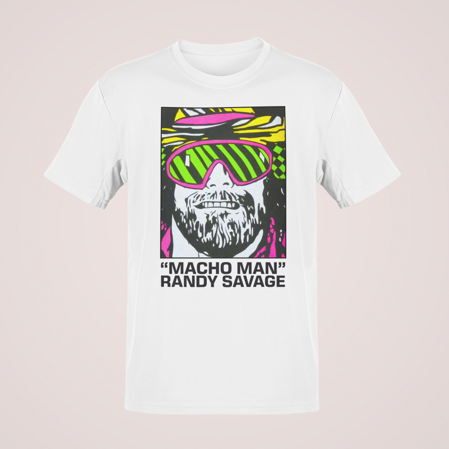 Macho Man Randy Savage Cartoon Mens White T-shirt