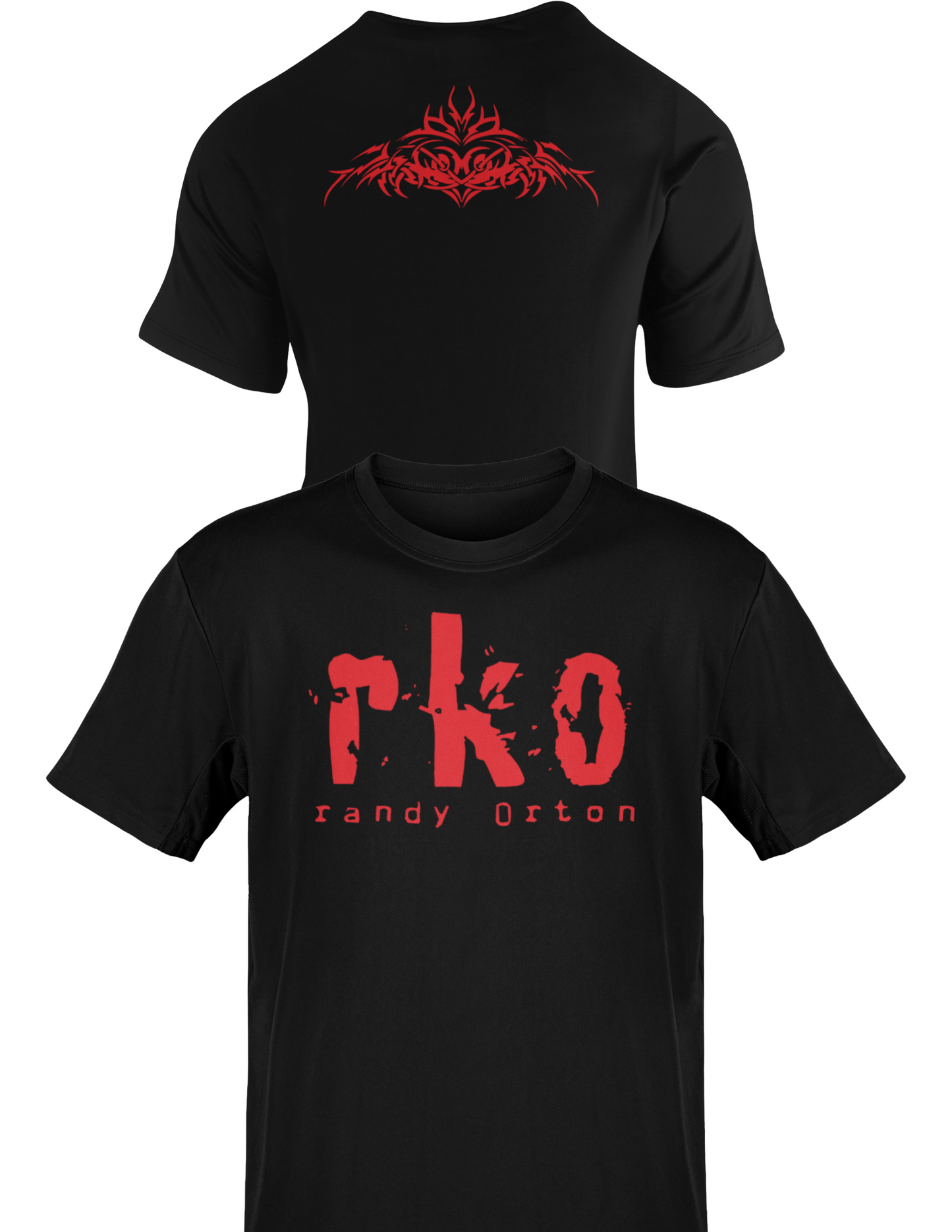 RKO Randy Orton Red Tattoo Mens Black T-shirt