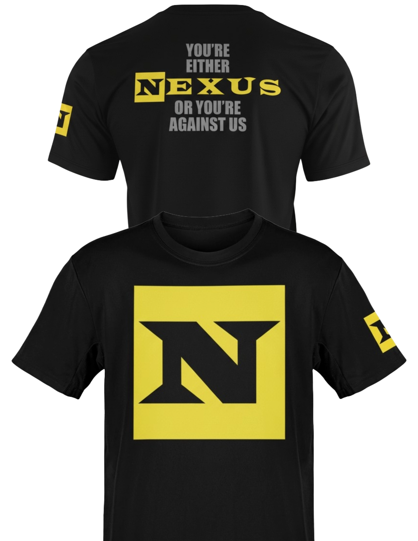 Nexus or Against Us Mens Black T-shirt CM Punk Wade Barrett Daniel Bryan