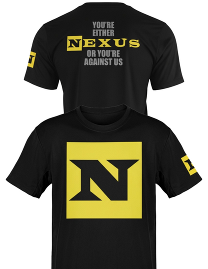 Nexus or Against Us Mens Black T-shirt CM Punk Wade Barrett Daniel Bryan