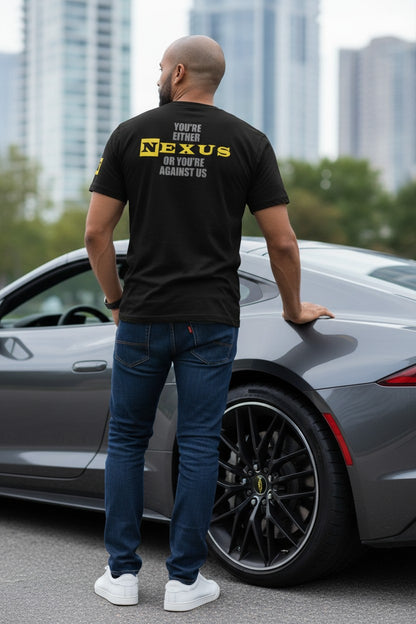 Nexus or Against Us Mens Black T-shirt CM Punk Wade Barrett Daniel Bryan