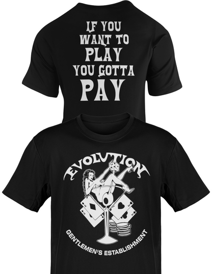 Evolution Pay to Play T-shirt Randy Orton Batista Triple H Ric Flair