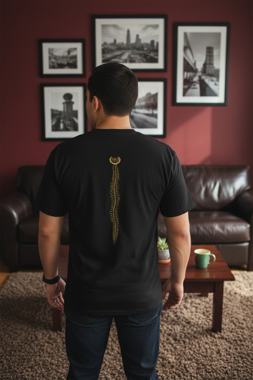 Randy Orton First Strike RKO Spine Mens Black T-shirt