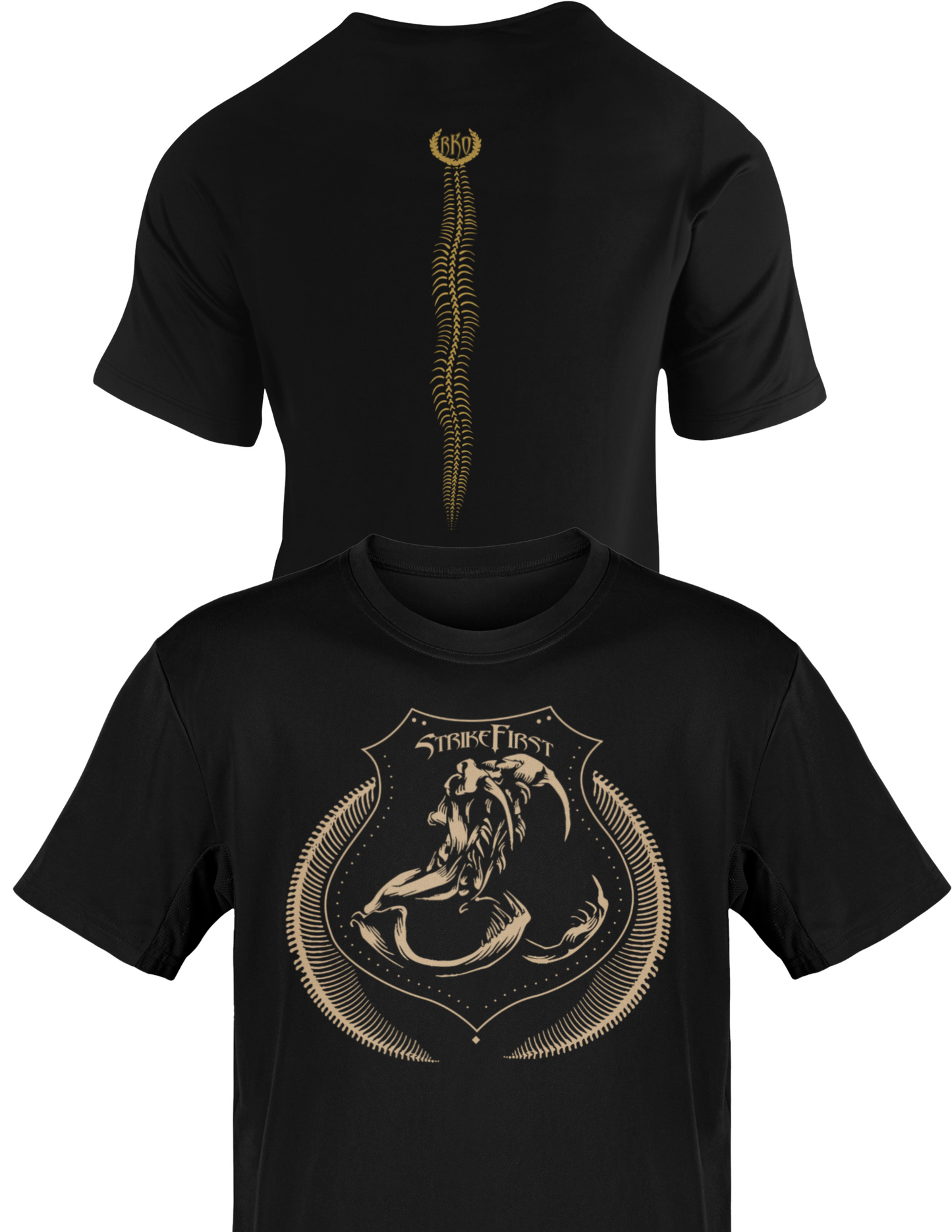 Randy Orton First Strike RKO Spine Mens Black T-shirt