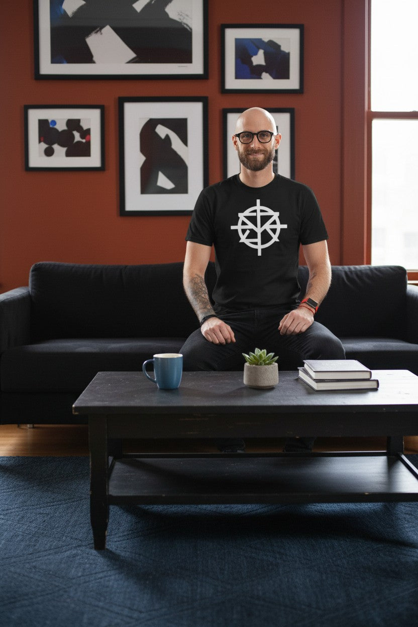 Seth Rollins Mens Black Logo Redesign Rebuild T-shirt