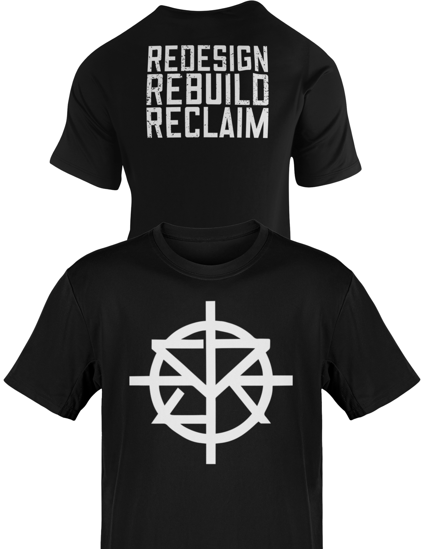 Seth Rollins Mens Black Logo Redesign Rebuild T-shirt