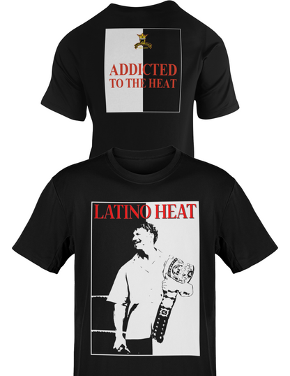 Eddie Guerrero Addicted to the Heat Championship Belt Mens Black T-shirt