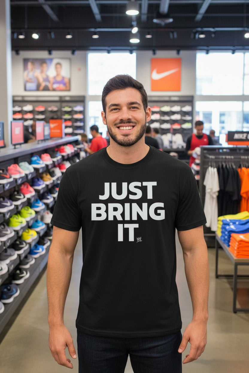 The Rock Just Bring It Mens Black T-shirt