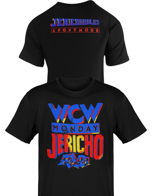 Chris Jericho WCW Monday Night Raw Jericholic Mens Black T-shirt