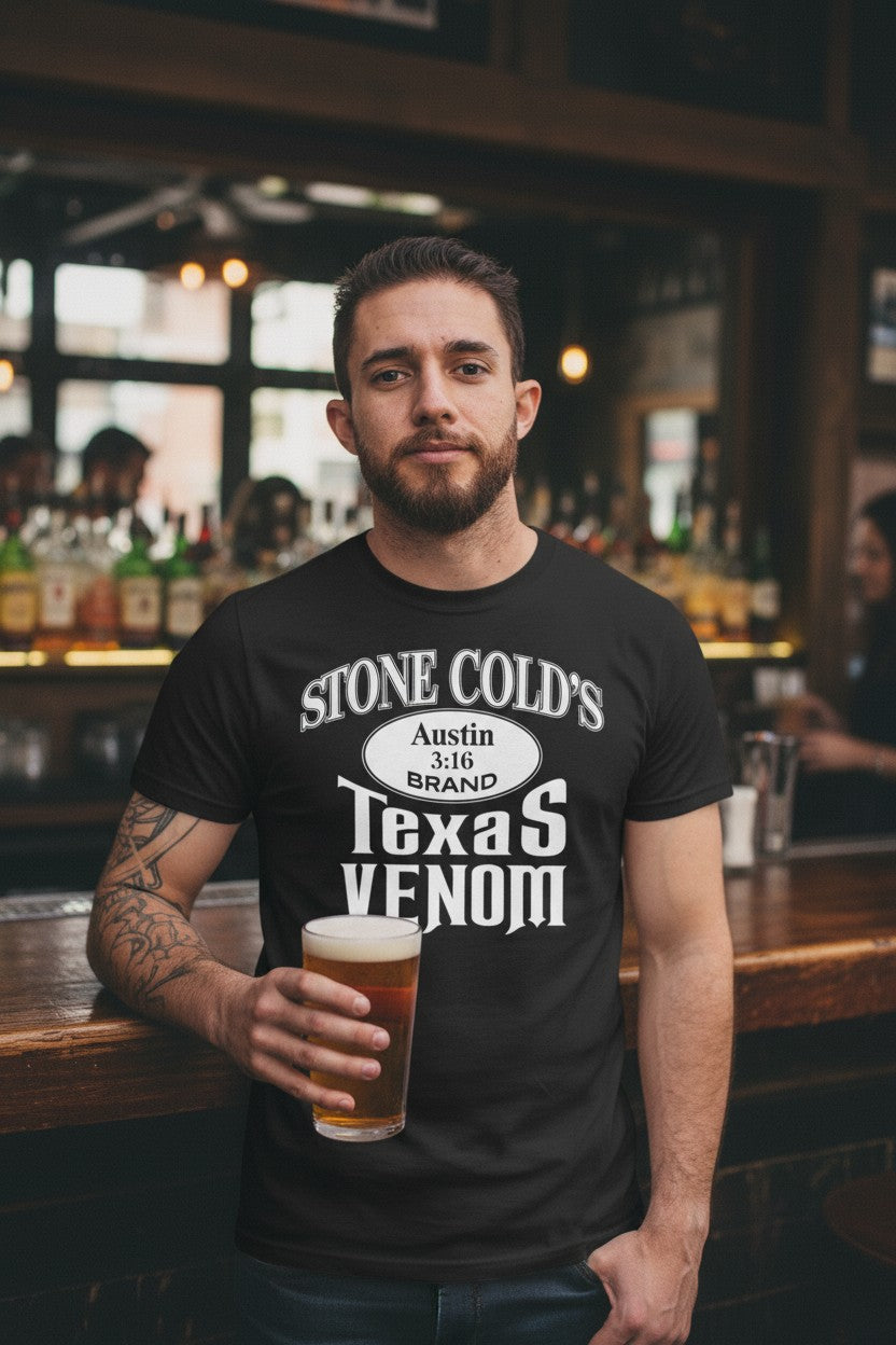 Stone Cold Steve Austin Texas Venom 101 Proof Mens T-shirt