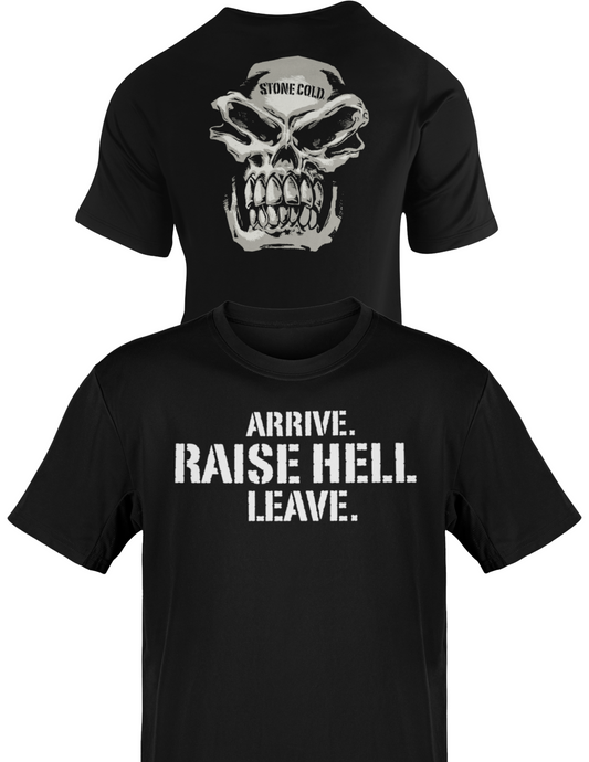 Stone Cold Steve Austin Raise Hell Leave Mens Black T-shirt