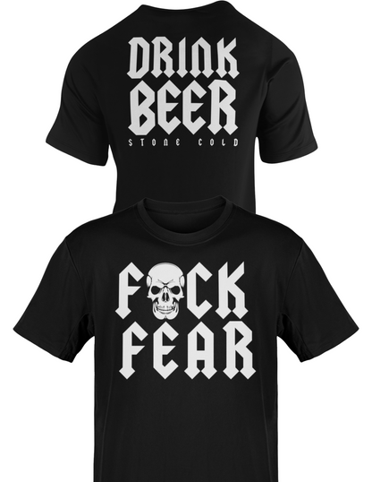 Stone Cold Steve Austin F Fear Drink Beer Mens T-shirt