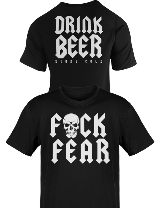 Stone Cold Steve Austin F Fear Drink Beer Mens T-shirt