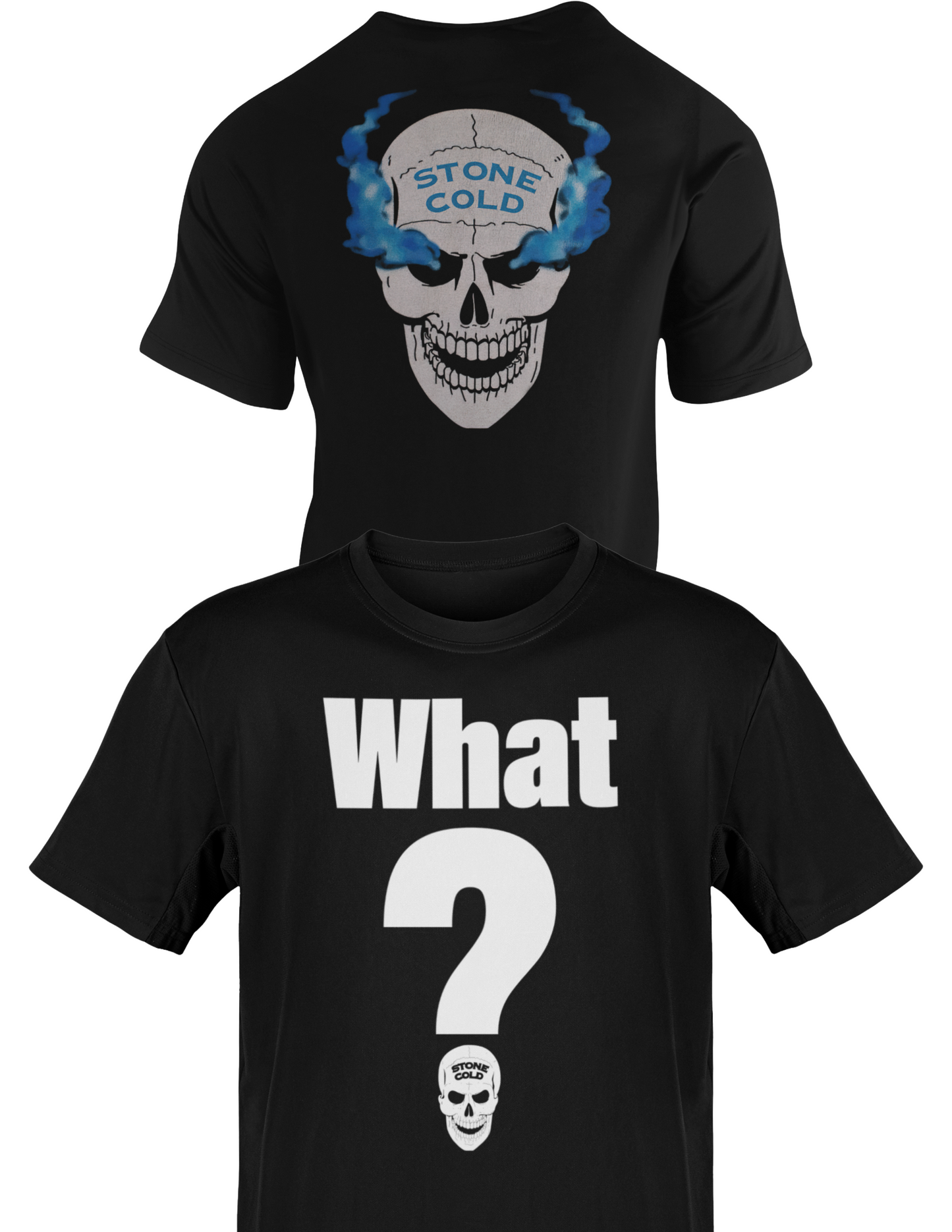 Stone Cold Steve Austin What? Smoking Skull Mens T-shirt