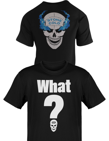 Stone Cold Steve Austin What? Smoking Skull Mens T-shirt