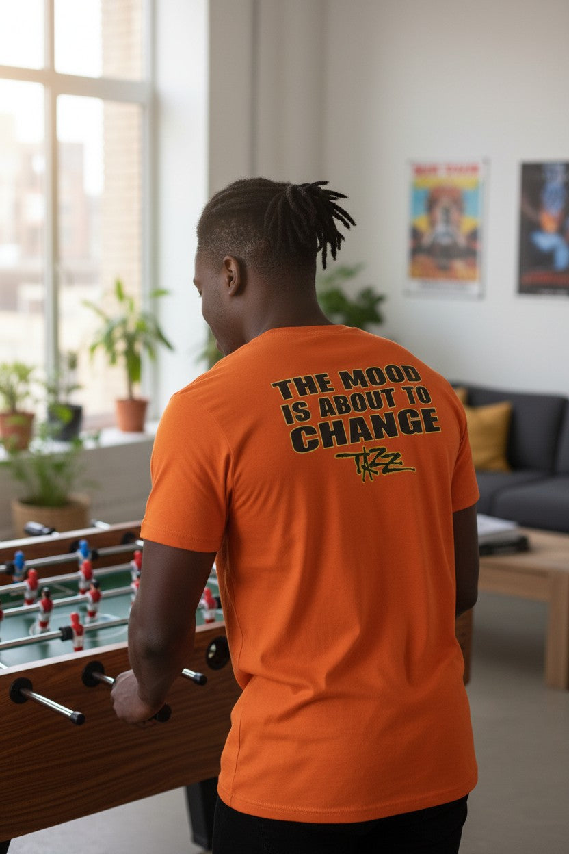 Tazz Mood About to Change Orange T-shirt