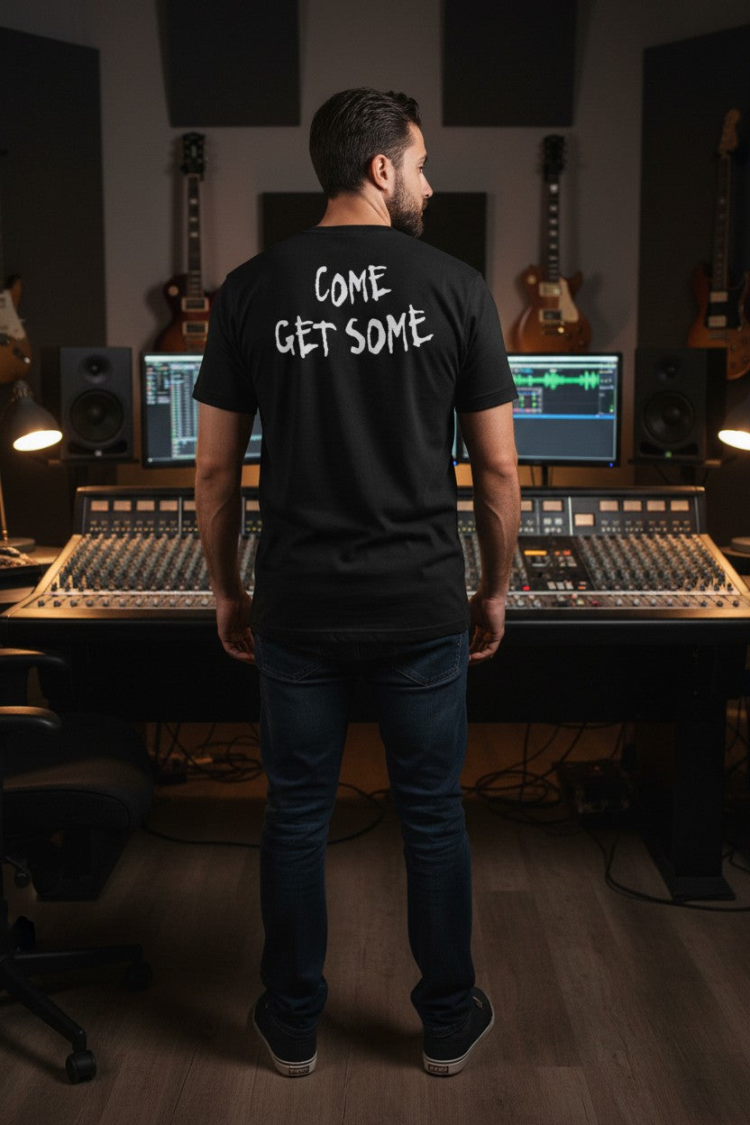 WWF Attitude Come Get Some Mens Black T-shirt