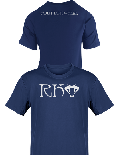 Randy Orton RKO #OuttaNoWhere Navy Blue T-shirt