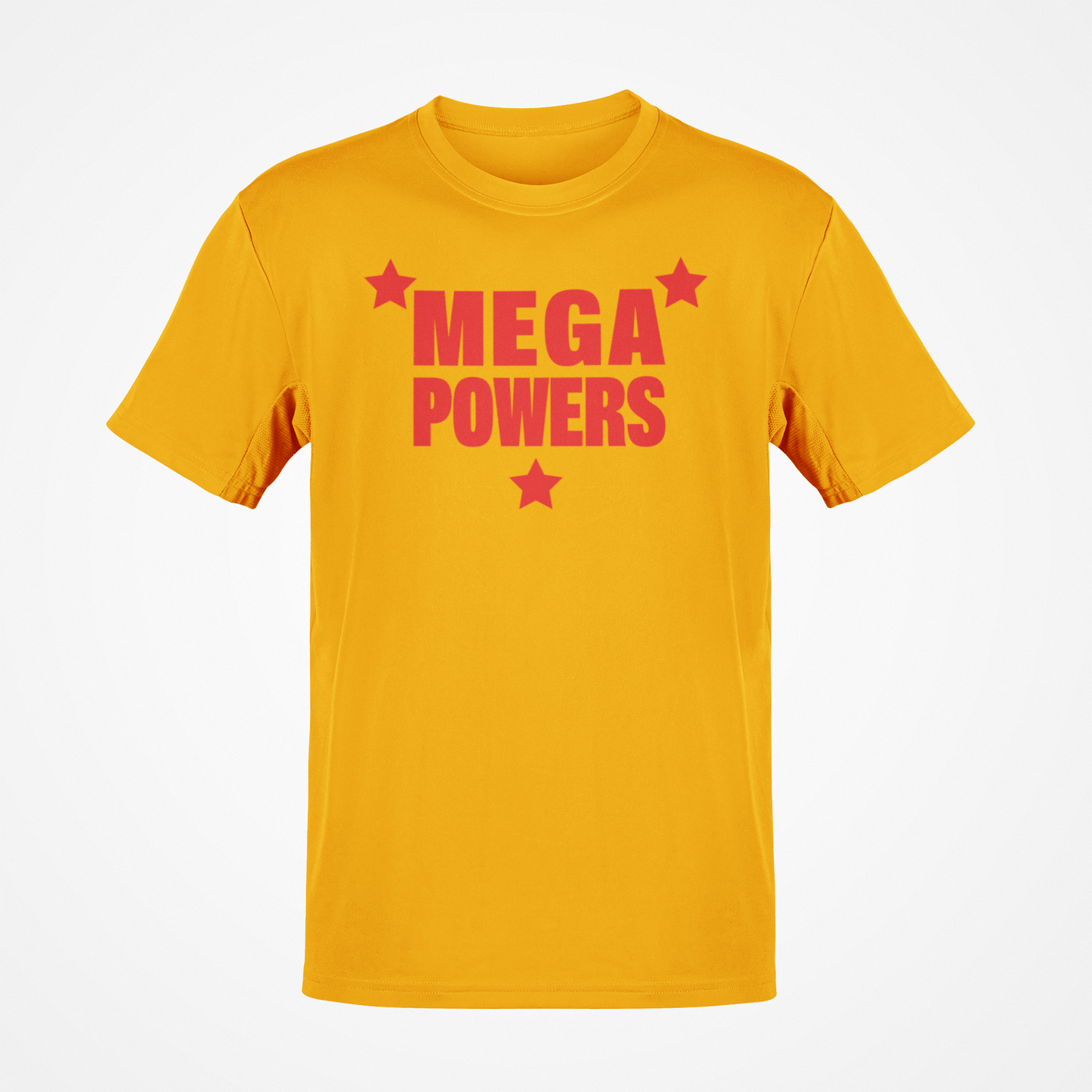 Hulk Hogan Randy Savage Mega Powers Mens Yellow T-shirt