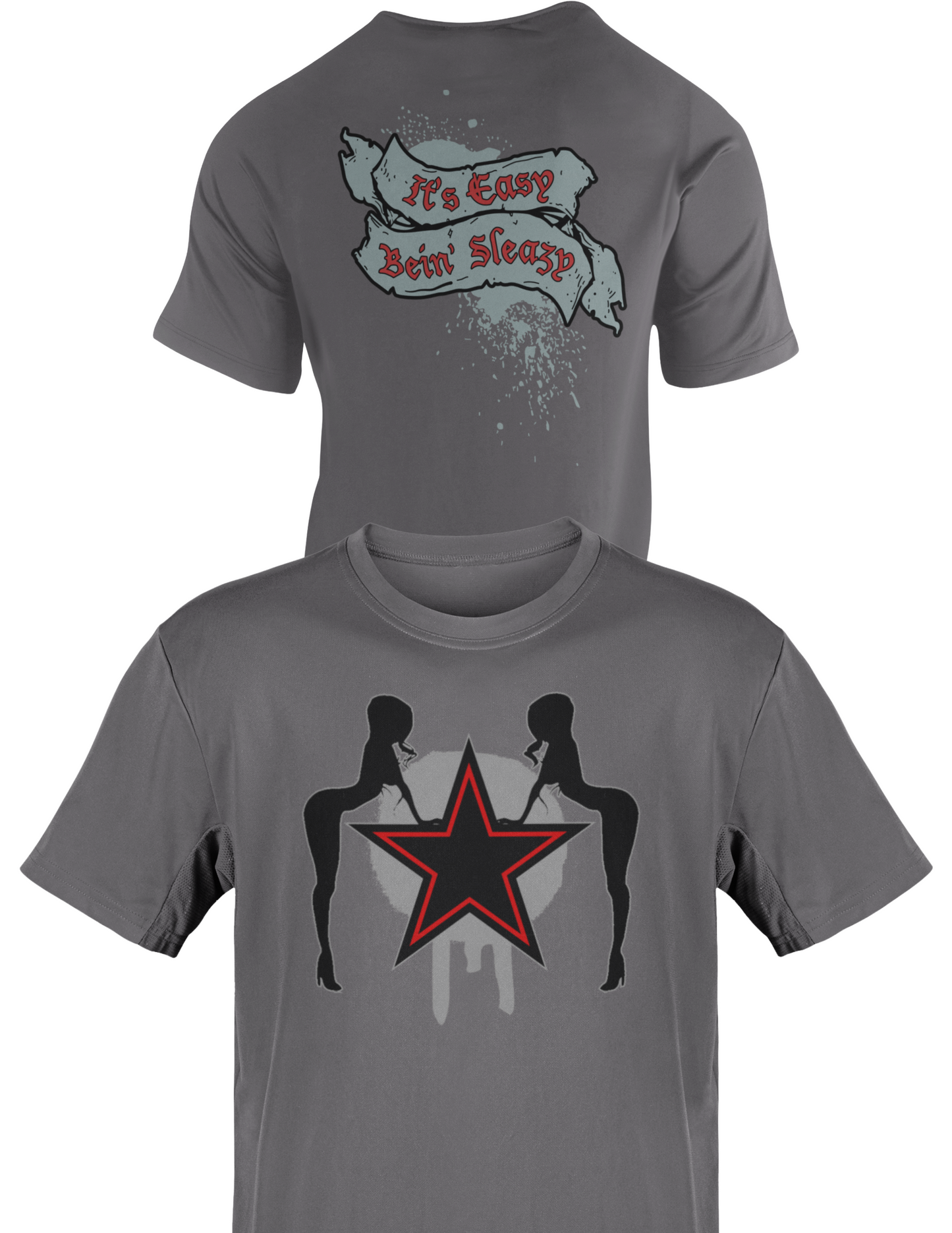 Edge Rated R Superstar Easy Being Sleazy Grey Mens T-shirt