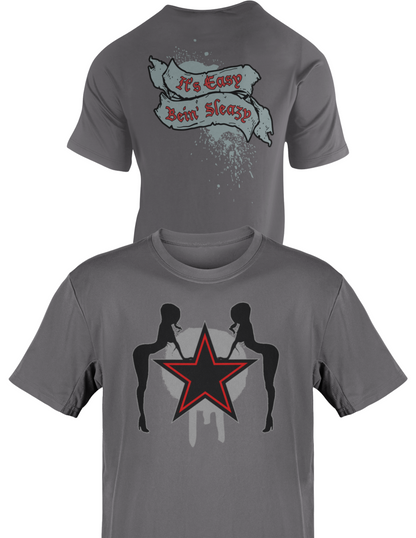 Edge Rated R Superstar Easy Being Sleazy Grey Mens T-shirt