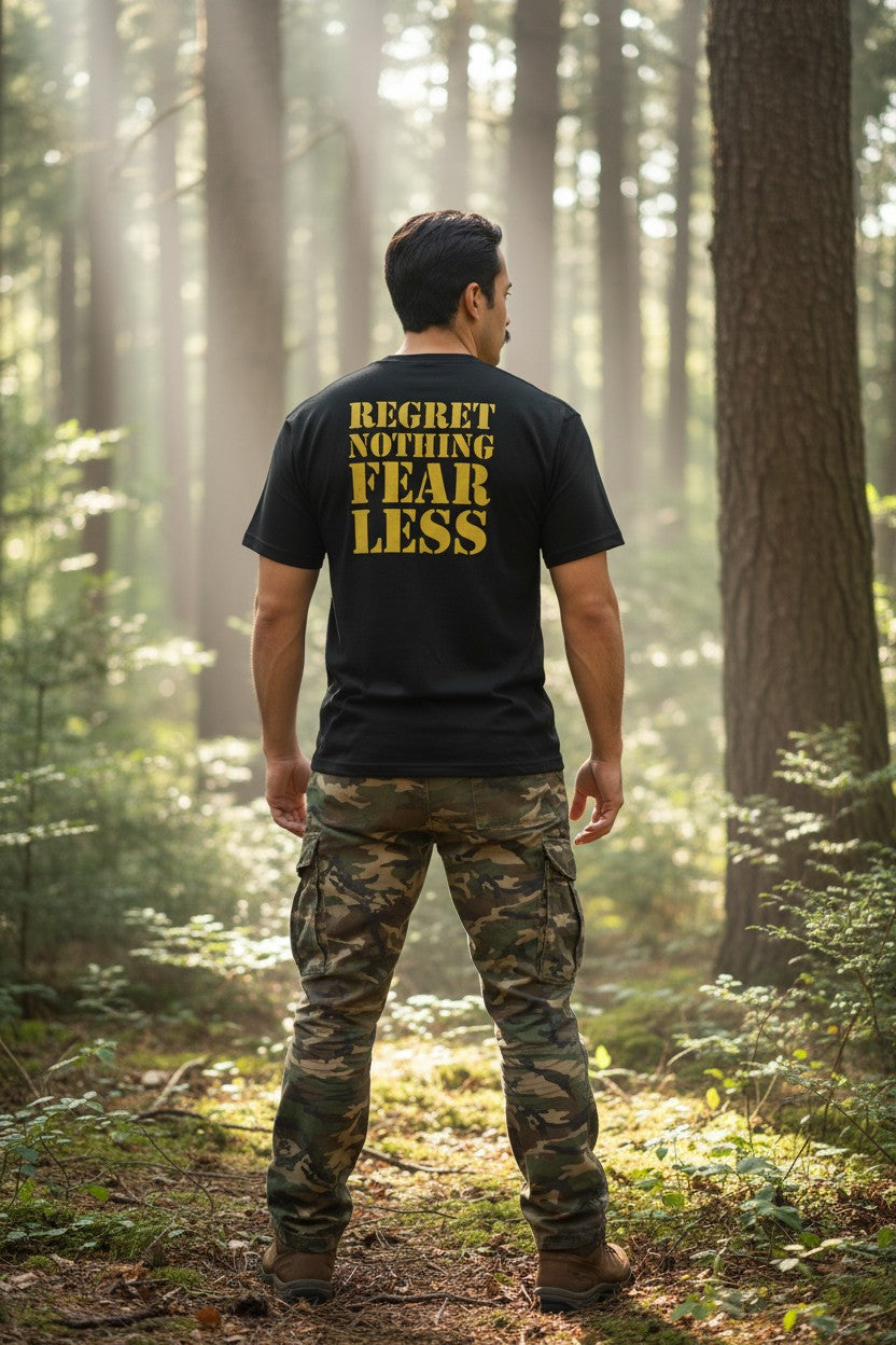 John Cena Regret Nothing Fear Less Chaingang Black T-shirt