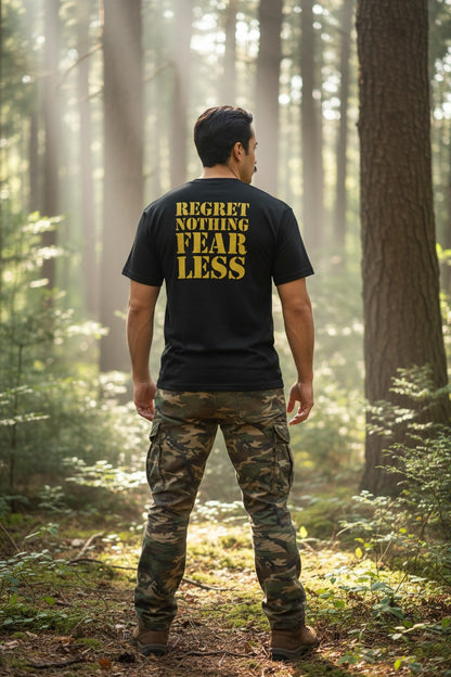 John Cena Regret Nothing Fear Less Chaingang Black T-shirt