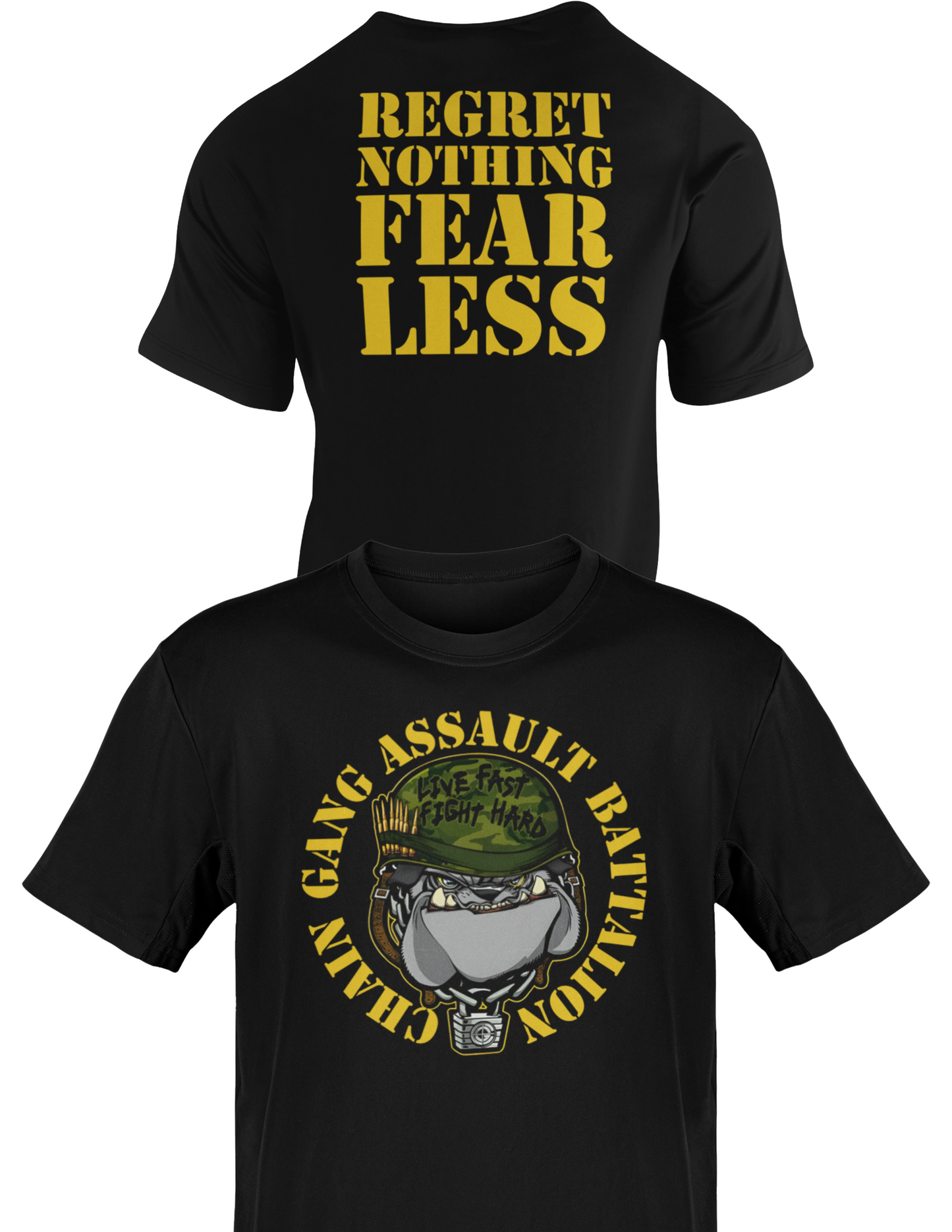 John Cena Regret Nothing Fear Less Chaingang Black T-shirt