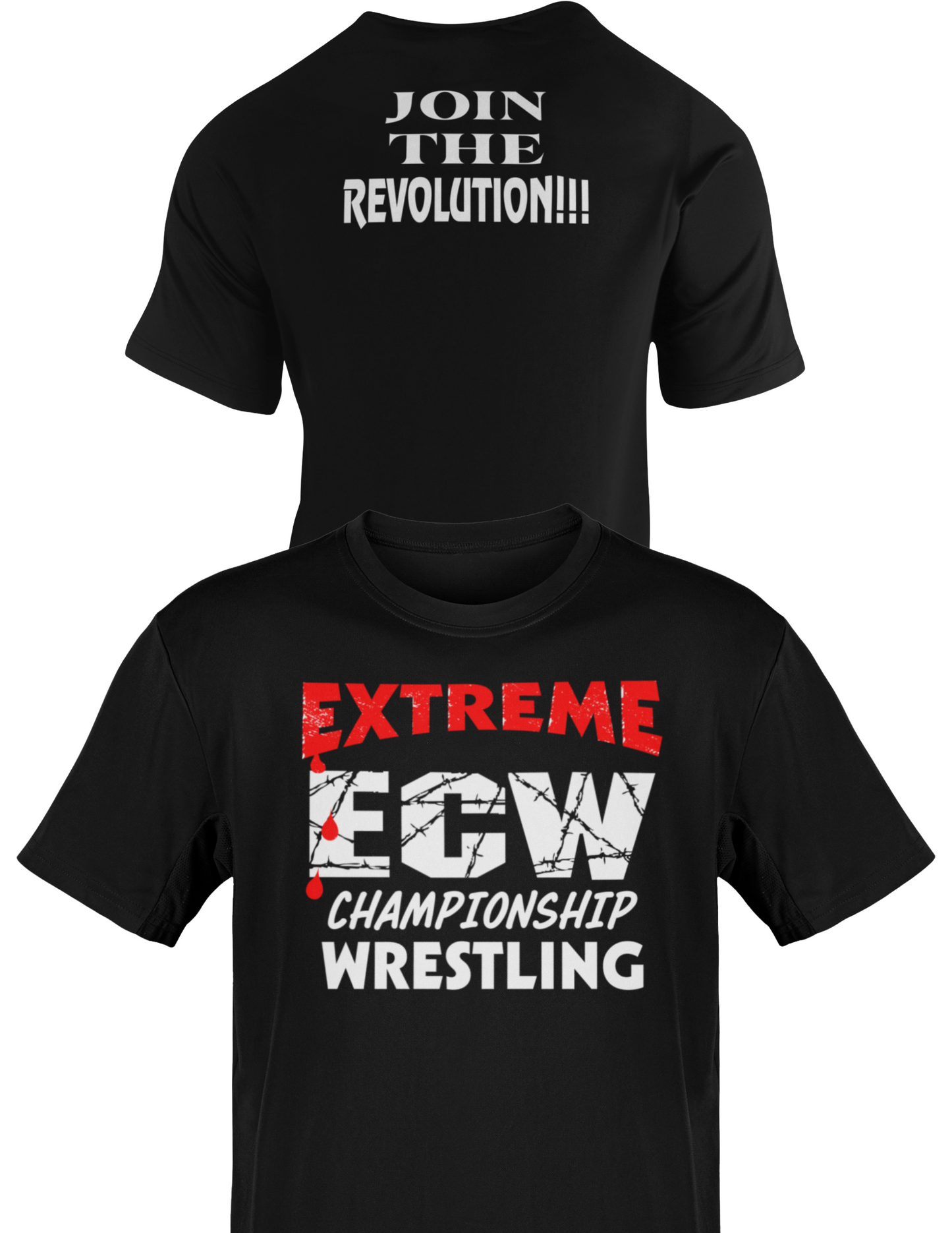 ECW Championship Wrestling Join The Revolution T-shirt