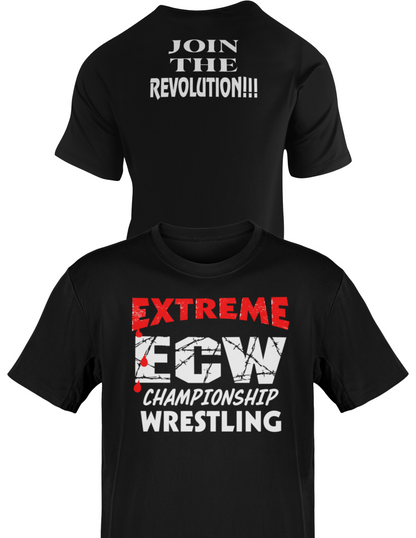 ECW Championship Wrestling Join The Revolution T-shirt