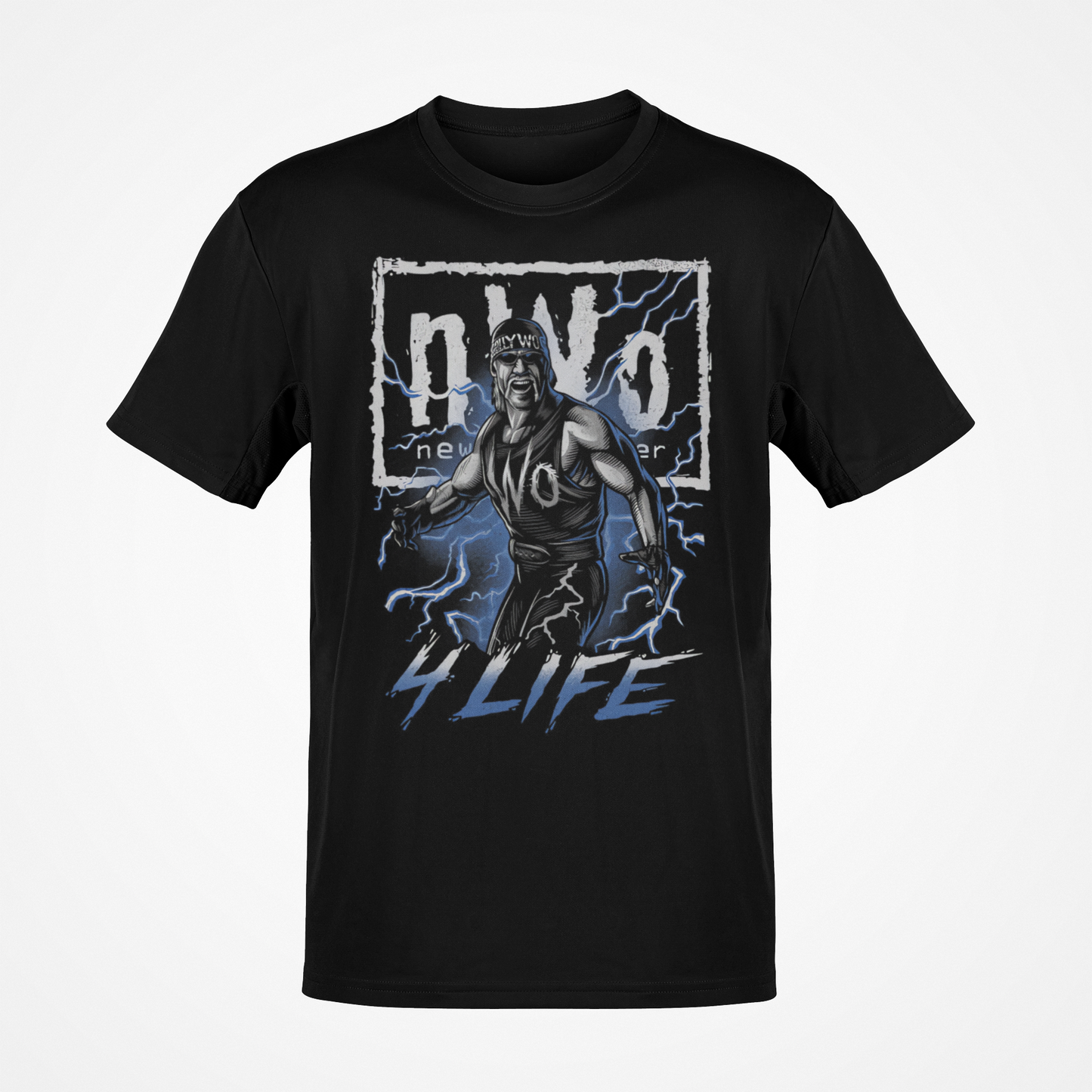 Hollywood Hulk Hogan nWo 4 Life Black T-shirt