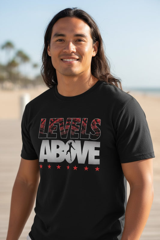 Roman Reigns Levels Above Black T-shirt