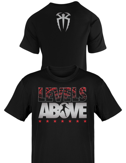 Roman Reigns Levels Above Black T-shirt