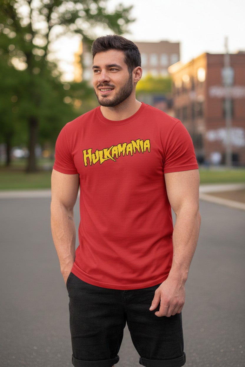 Hulkamania Still Runnin Wild Hulk Hogan Red T-shirt