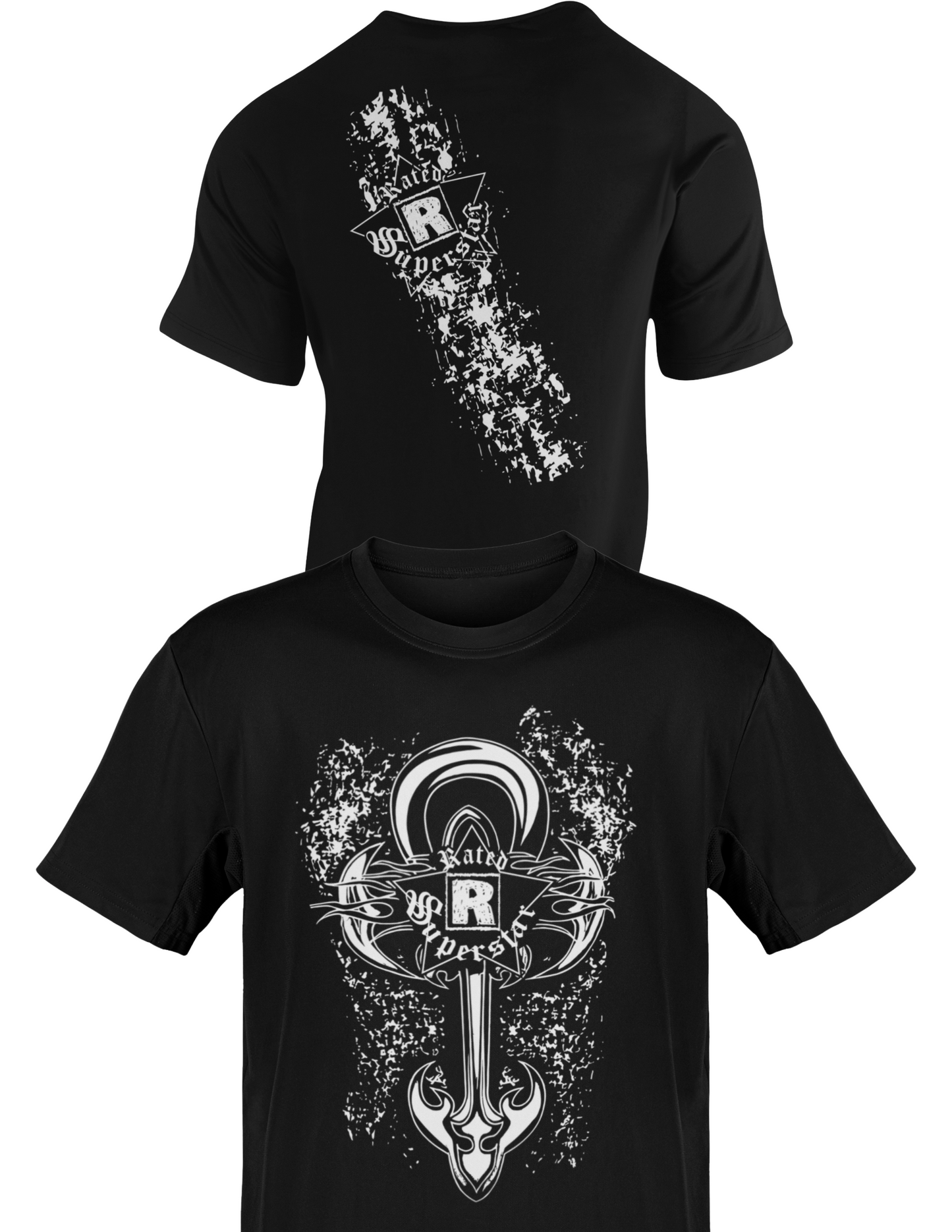 Edge Rated R Cross Logo Black T-shirt